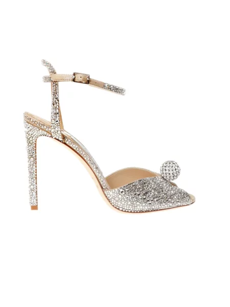 Sandały Jimmy Choo skórzane szare
