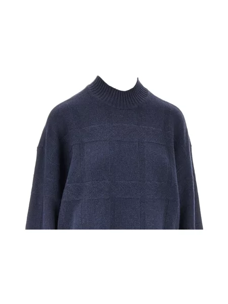 Sweter Emporio Armani z kaszmiru niebieski