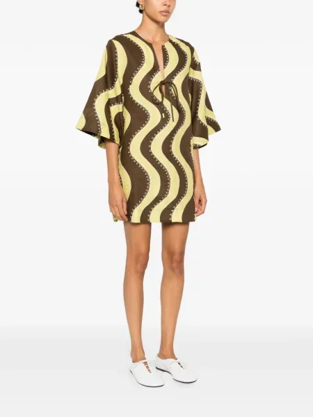 Rochie mini Alemais cu imagine maro