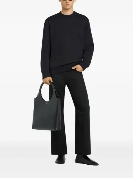 Hanorac Courreges din jerseu negru