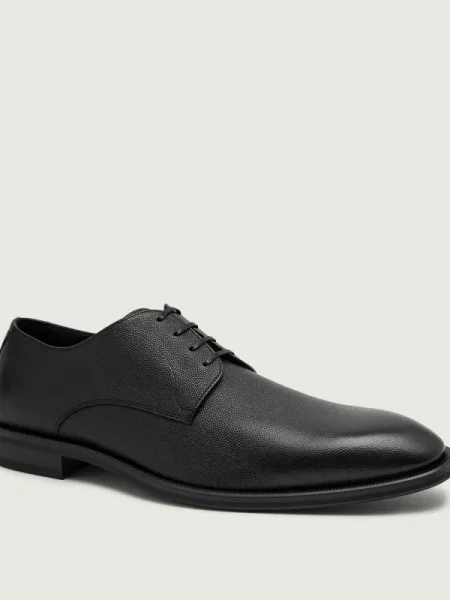 BOSS BLACK De piele pantofi derby Derrek_Derb_busb negru