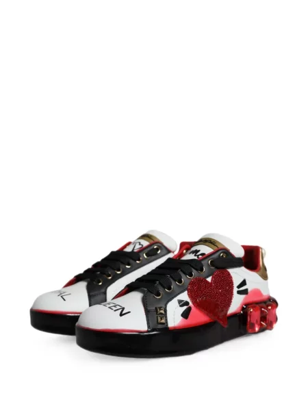 Sneakersy Dolce And Gabbana w serca białe