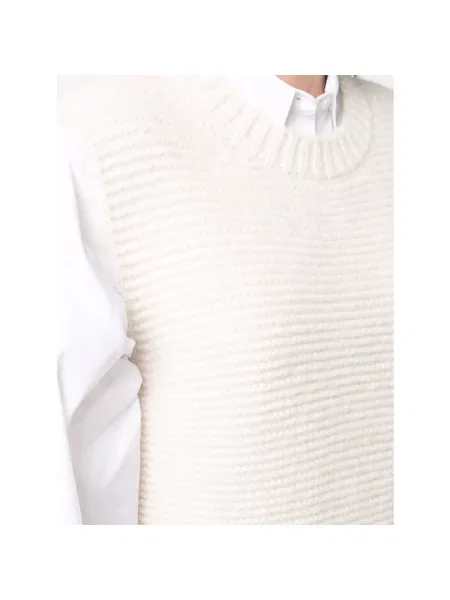 Sweter Stella Mccartney bez rękawów beżowy