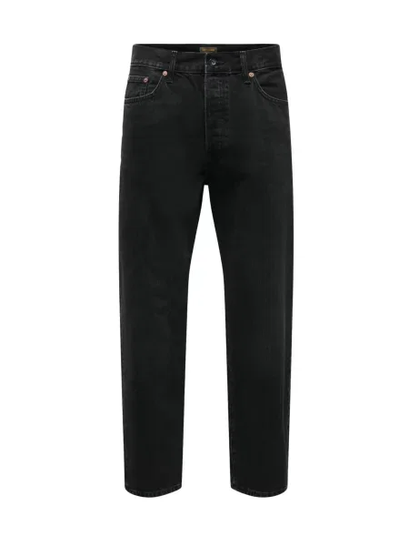 Only & Sons Kalhoty ONLY & SONS ONSTYE LOOSE TPE WB DNM JEANS' černá