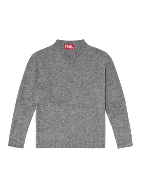 Sweter Diesel wełniany szary