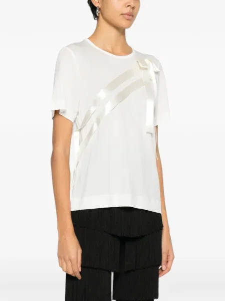 Tricou Simone Rocha cu funde alb