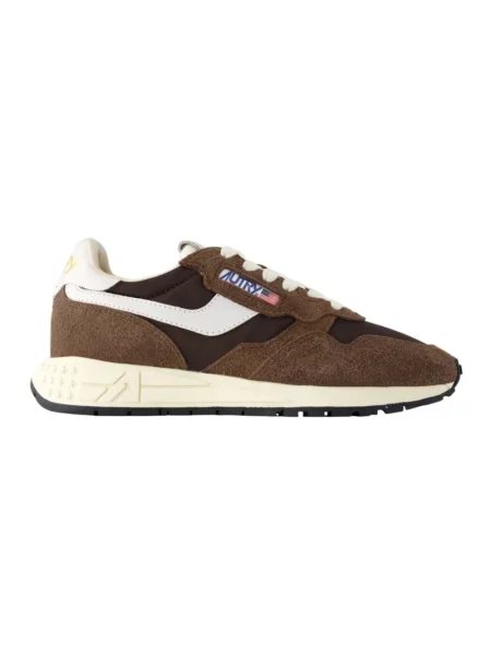 Sneakersy Autry brązowe