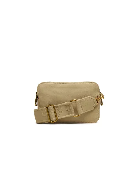 Calvin Klein Táska Webbing Strap Canvas Camera Bag bézs