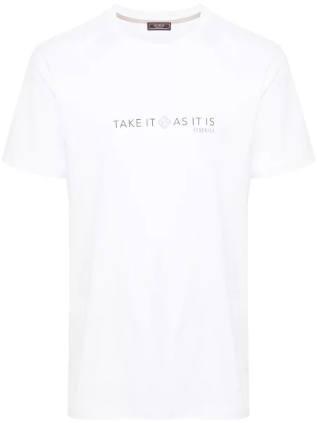 Tricou Peserico cu imagine alb