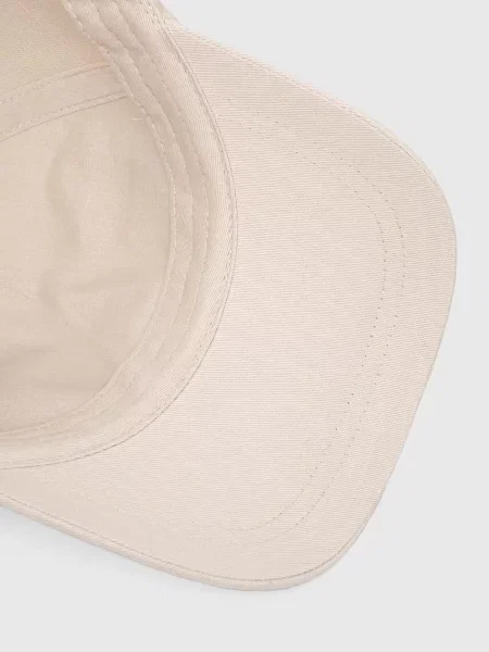Baseballová čepice Emporio Armani s aplikací béžová