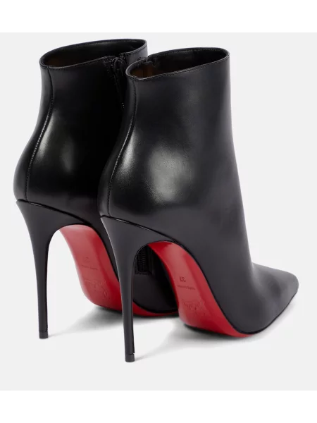 Cizme scurte Christian Louboutin din piele negru