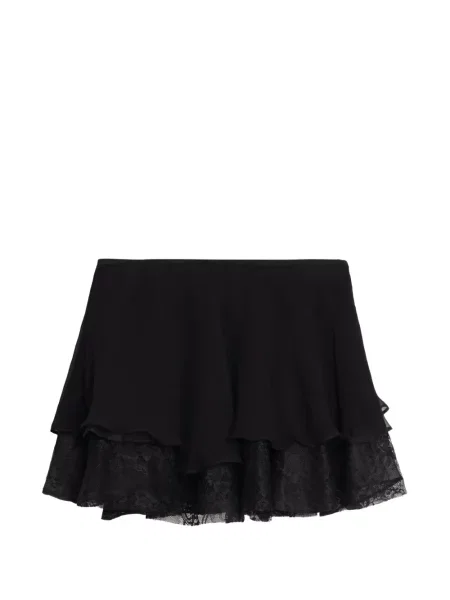 Krajkové vrstvené sukně Amir Slama černé