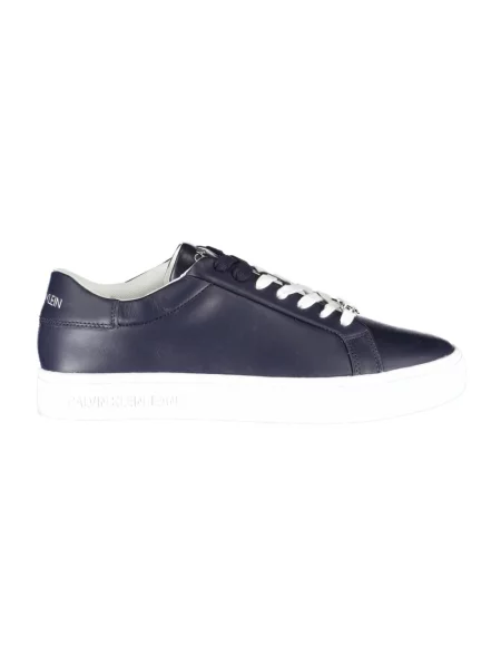 Trampki Calvin Klein skórzane niebieskie