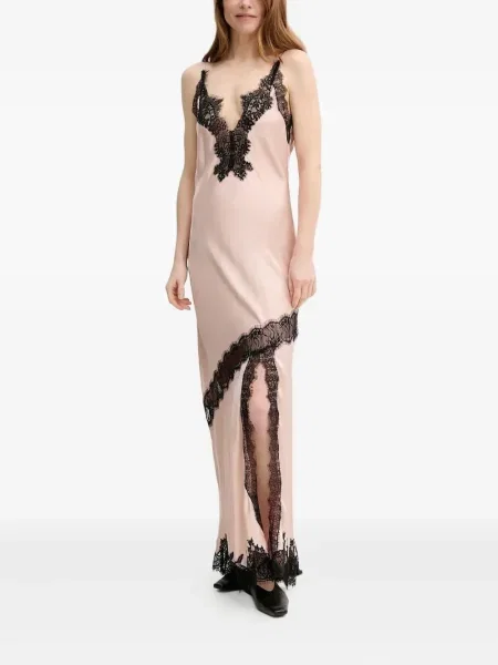 Jedwabna sukienka Herskind garniturowa różowa