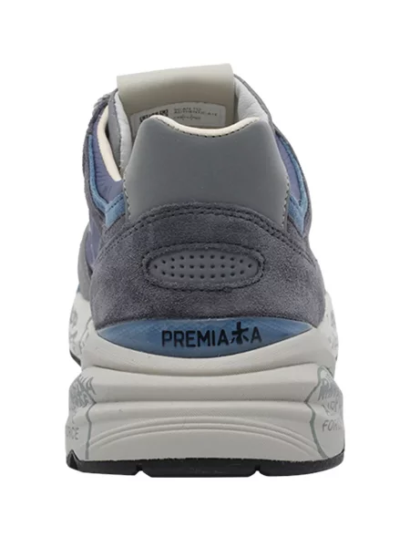 Sneakerși Premiata cu vârf rotund gri