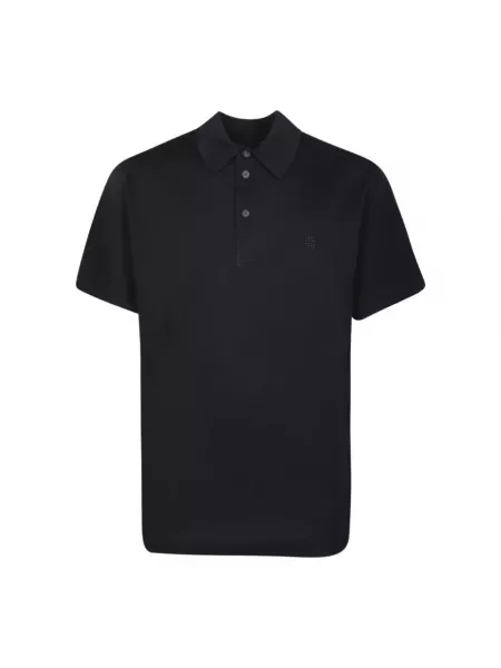 Haftowana koszulka polo Givenchy czarna