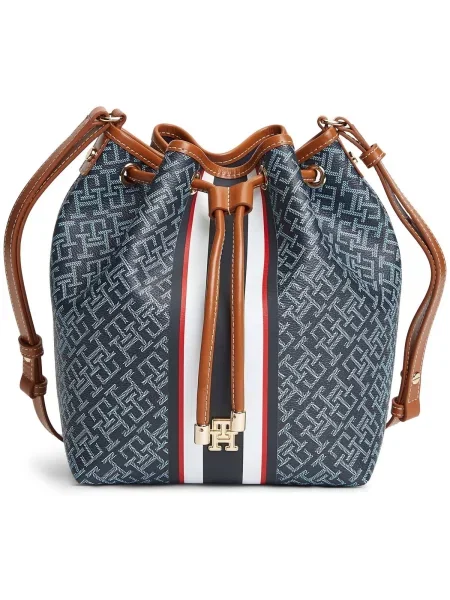 Pruhovaný klobúk Tommy Hilfiger modrá