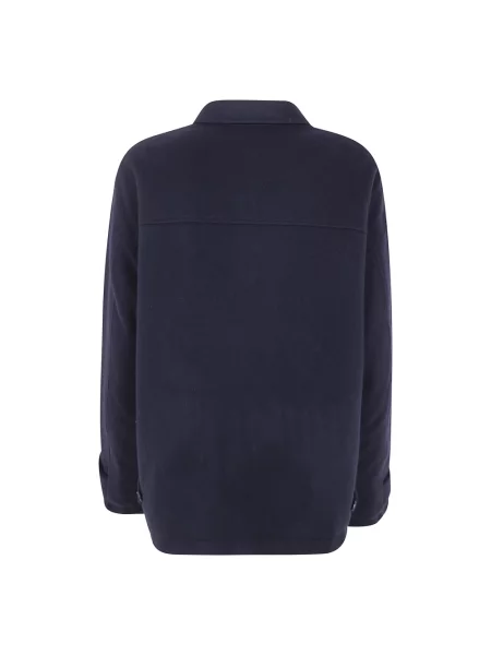 Kurtka Comme Des Garcons wełniana pikowana niebieska