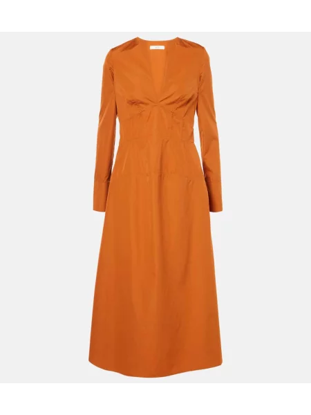 Obleka midi obleka Co nad koleni oranžna