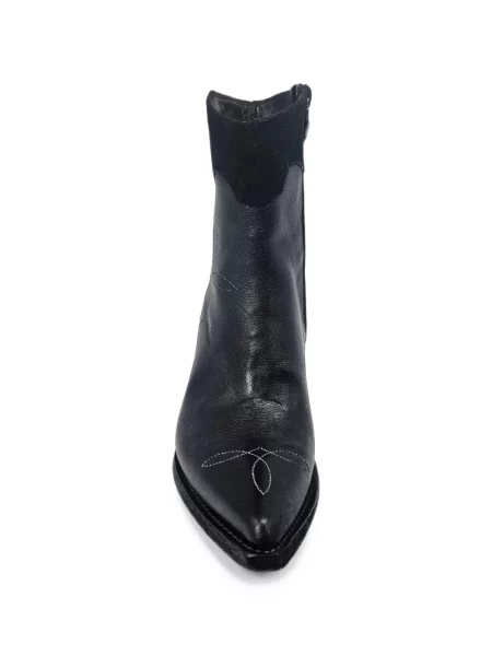 Cizme scurte Madison.maison din piele negru