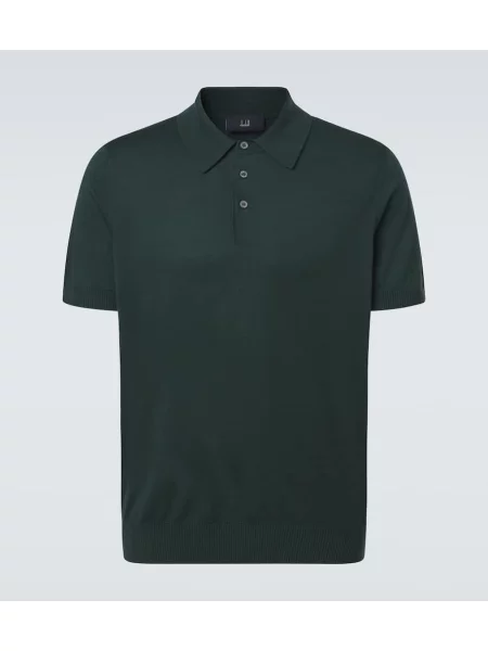 Polo Dunhill de mătase verde