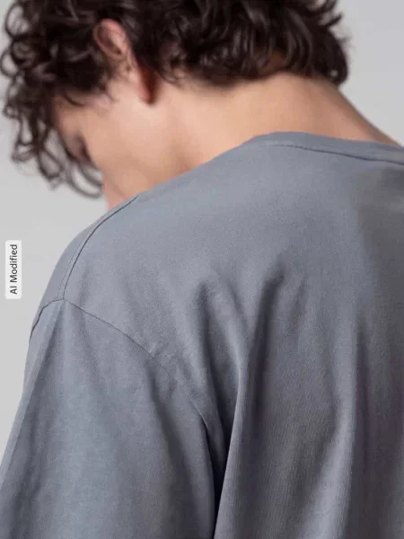 Oversized sportowe t-shirt z mieszanki bawełny model UA M HWT GRADIENT' Under Armour granatowa