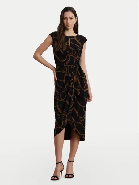 Φόρεμα κοκτέιλ LAUREN RALPH LAUREN μαύρο
