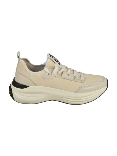 Sneakersy Tod's bez obcasa beżowe