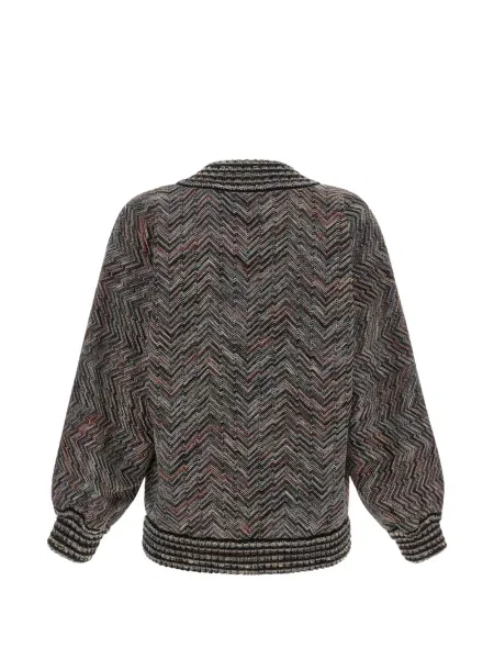 Geacă bomber Missoni tricotate gri