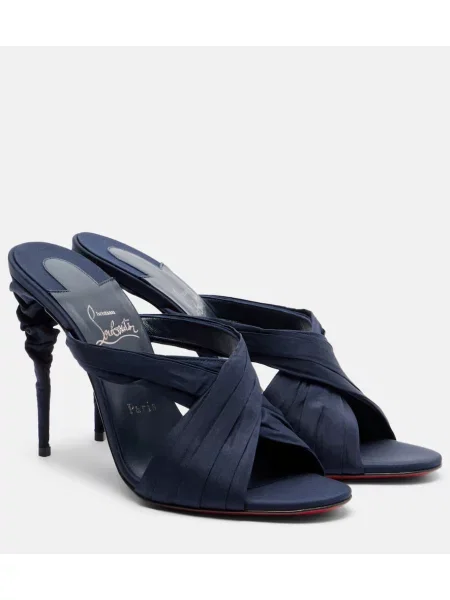 Taft mules Christian Louboutin modra