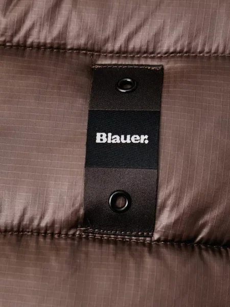 Blauer стьобана куртка