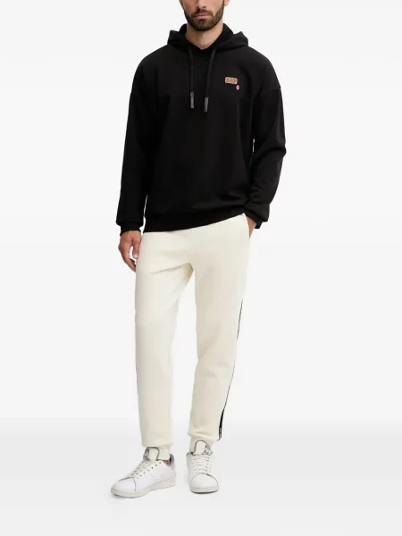 Hanorac cu glugă Ea7 Emporio Armani negru
