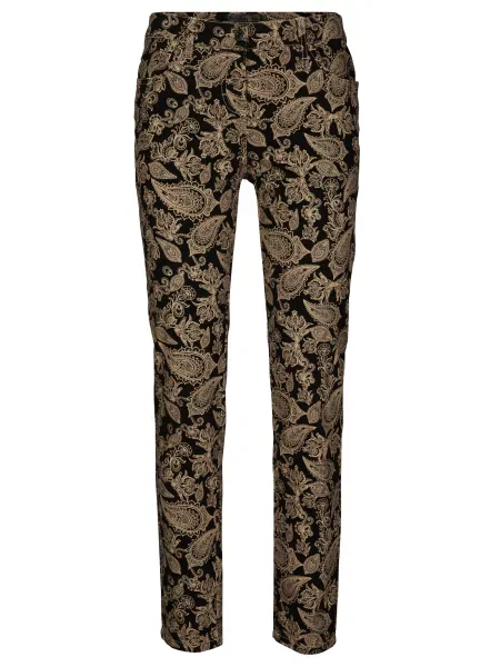 Bonprix Pantaloni brocart negru