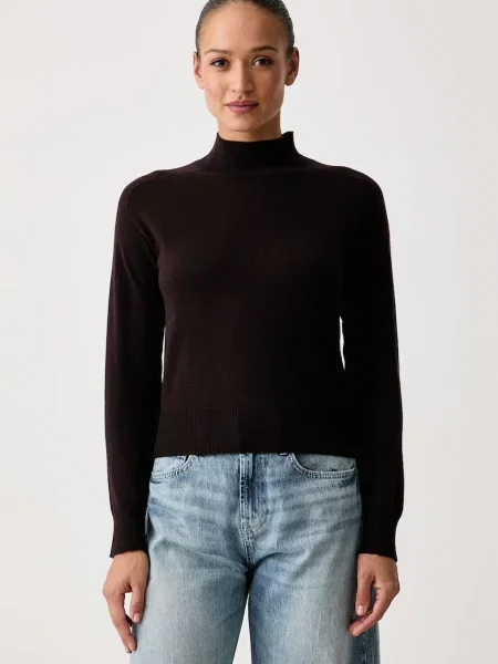 United Colors of Benetton pulover pentru femei cu amestec de lână maro