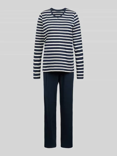 Piżama z wzorem w Schiesser niebieska