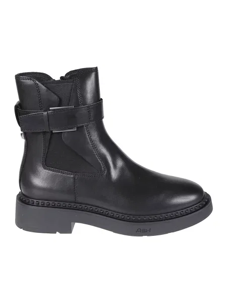 Buty do kostki Ash skórzane czarne