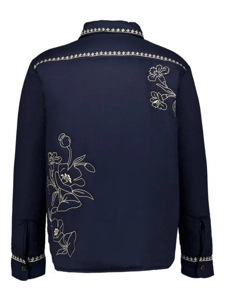 Geacă Baziszt cu broderie albastru