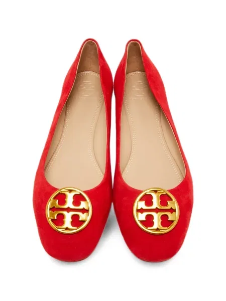 Balerini Tory Burch cu autograf roșu