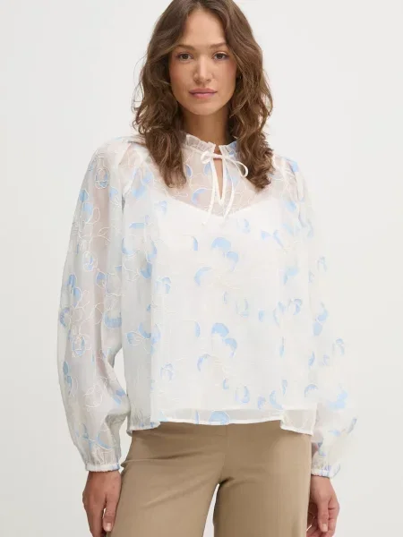 Mos Mosh bluză femei cu imprimeu alb