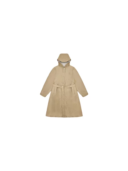 Rains A-Line Longer W Jacket Sand Kobiety Kurtki Rains Jasnobrązowy Size: L
