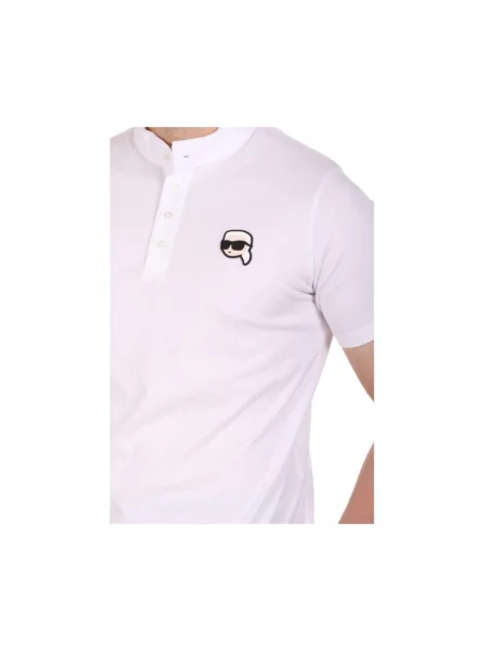 Koszulka polo Karl Lagerfeld biała