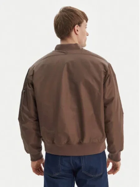Bunda bomber Calvin Klein Jeans hnědá