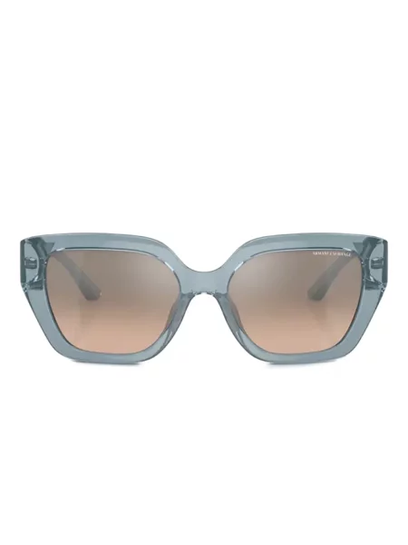 Ochelari de soare pătrați Armani Exchange albastru