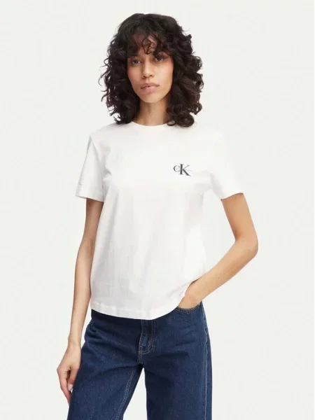 Τζιν πουκάμισο Calvin Klein Jeans κίτρινο