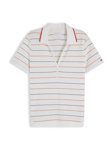 TOMMY HILFIGER Tricou bleumarin / roșu alb