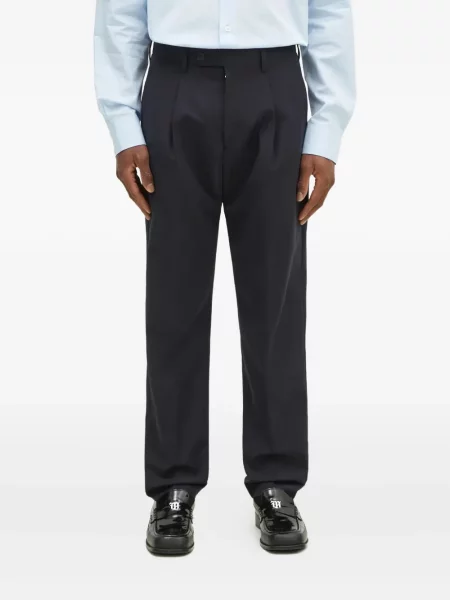 Pantaloni Paul Smith plisate albastru