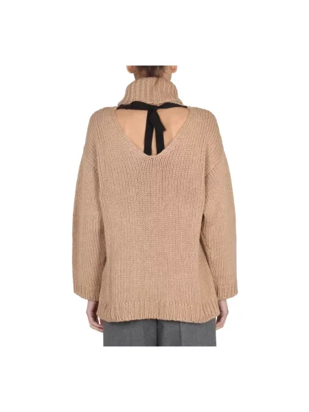 Sweter Red Valentino wełniany beżowy