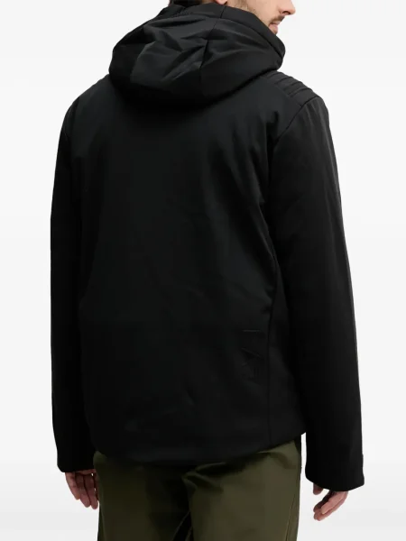 Geacă Ea7 Emporio Armani cu glugă negru