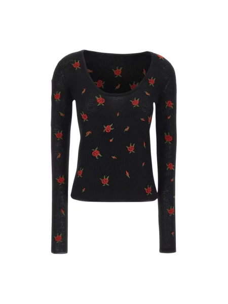 Sweter Blumarine wełniany czarny