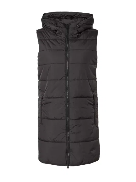 Dámska turistická bunda bez rukávov Jack Wolfskin Eisbach phantom čierna